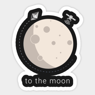 Ethereum to the moon Sticker